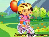Igrica za decu Dora en Bicicleta